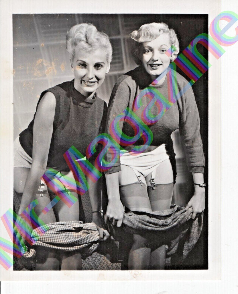 Vintage B&W Risque Pinup 4" x 5" Sexy Donna Mae Brown Cheesecake BL86