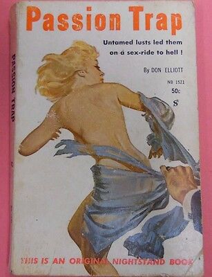 Passion Trap Adult Novel by Don Elliott 1960 102213lm-epa