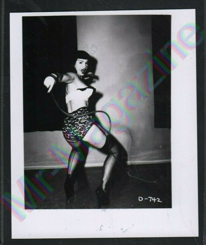 Irving Klaw B&W Risque Bettie Page Pinup 4"x5" Sexy Cheesecake AT26