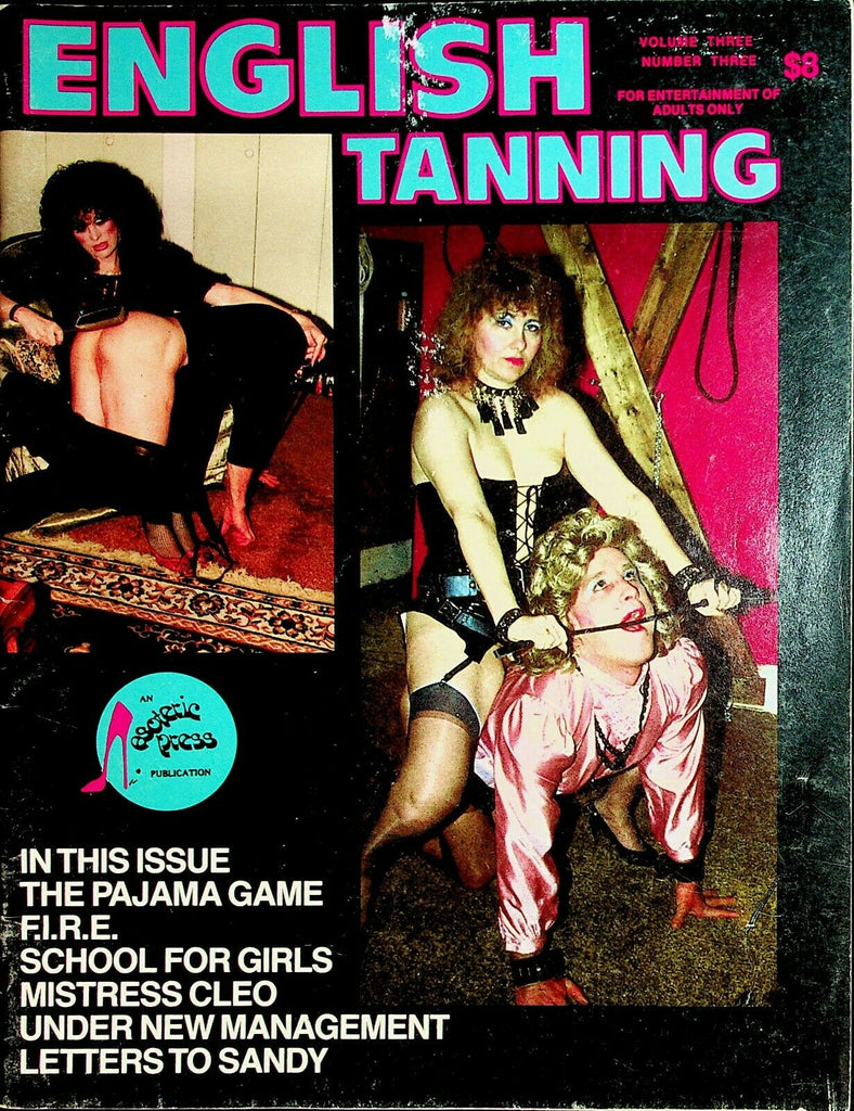 English Tanning Fetish Magazine Mistress Cleo vol.3 #3 1988 062620lm-ep