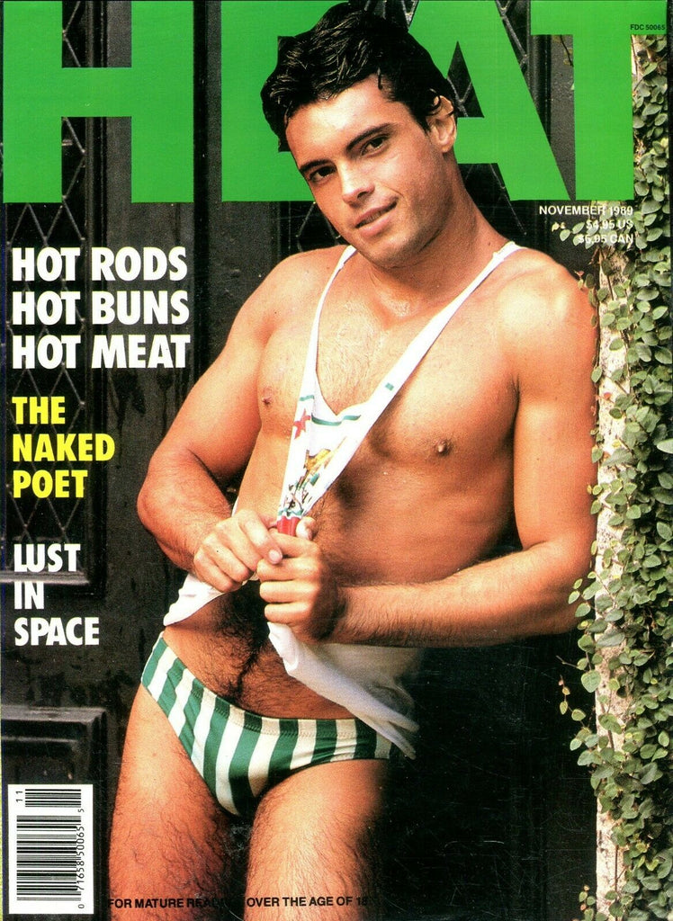Heat Gay Magazine Cover Hunk Peter Barton November 1989 101119lm-ep
