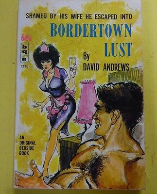 Bordertown Lust Adult Novel by David Andrews 1962 Bedside Book 071513lm-epa