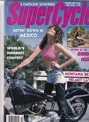 Super Cycle Magazine Montana Beats Helmet Law October 1989