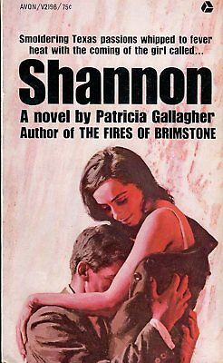 Shannon Adult Novel by Patricia Gallagher 1967 Avon Book 022418lm-ep
