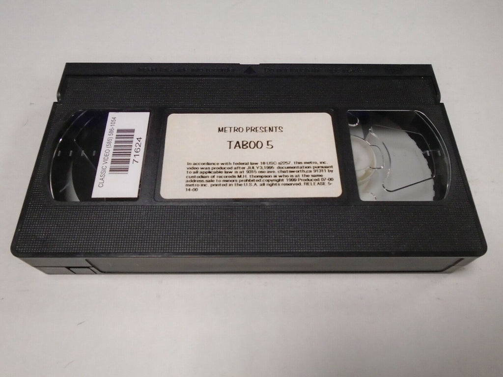 Taboo #5 Metro Video 2000 Adult VHS 040419AMP