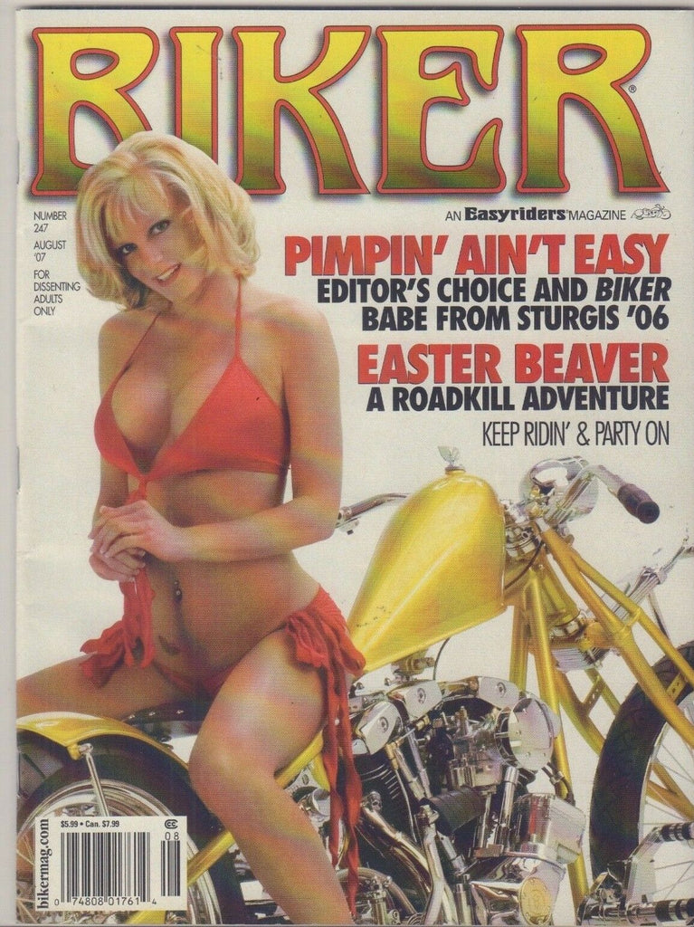 Biker Adult Magazine Easter Beaver Roadkill Adventure August 2007 061218REP