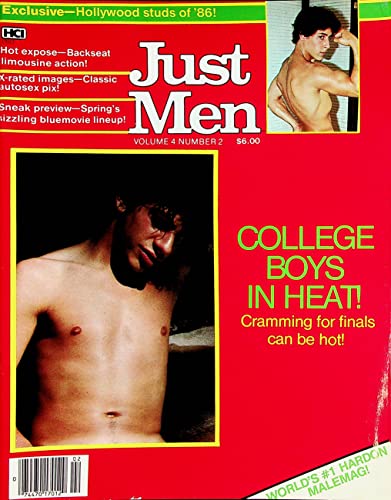 Just Men Gay Magazine Coverguy Dirk Caldwell vol.4#2 1986