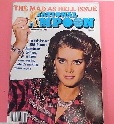 National Lampoon Magazine Brooke Shields- Mad As Hell Issue 1985 051813lm-epa