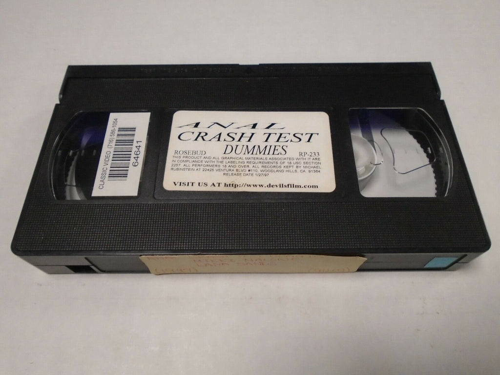 Anal Crash Test Dummies Mikki Malone Lana Sands 1999 90mins Adult VHS 032119AMP2