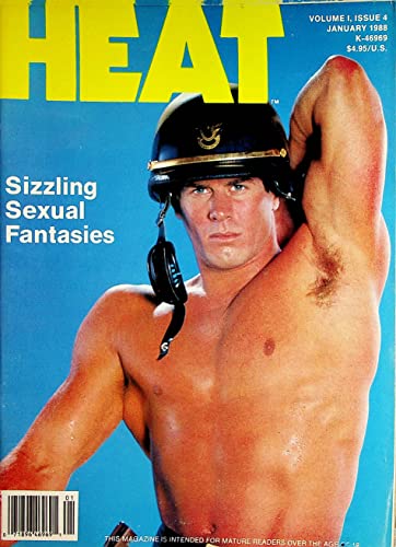Heat Gay Men's Magazine Cover Guy Tom Brock January 1988