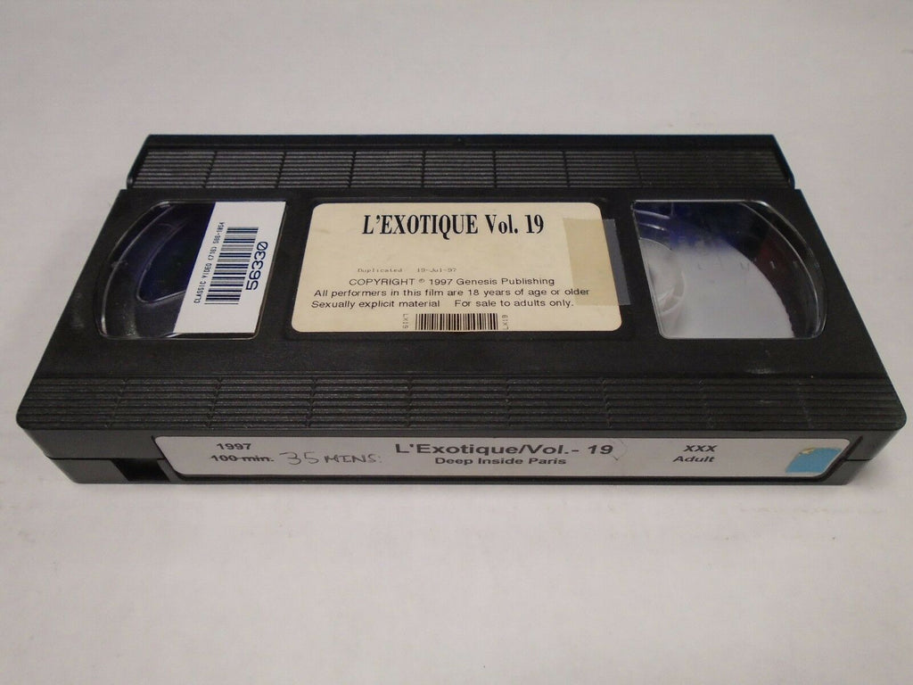 L'Exotique Vol 19 Deep Inside Parts 1997 35mins Adult VHS 012319AMP2