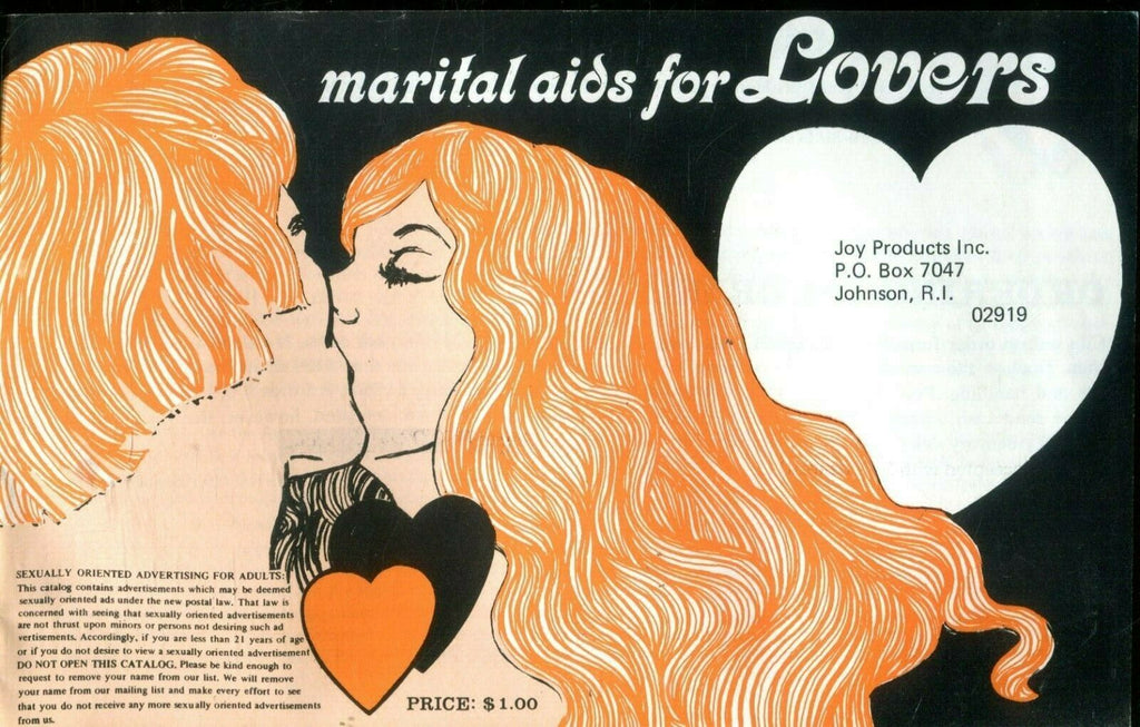 Joy Products Marital Aids For Lovers Catalog 1970's 100719lm-ep