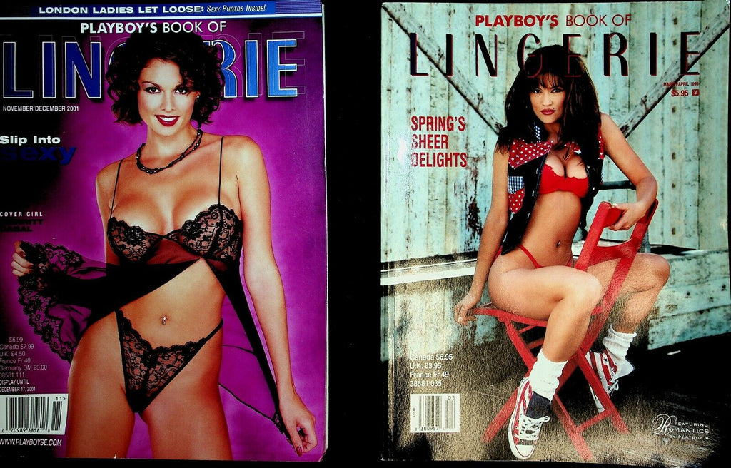 Lot of 6 Playboy's Lingerie Magazines 1993- 2001 Merritt Cabal 042920lm-ep