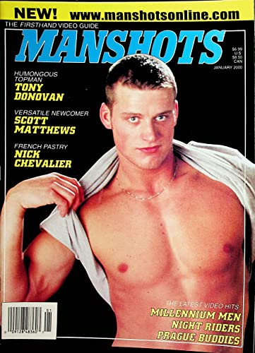 Manshots Gay Men's Magazine Tony Donovan January 2000