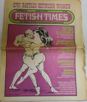Fetish Times Newspaper Epic women Battles #25 1976 052518lm-ep2