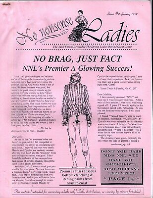 No Nonsense Ladies Spanking Fetish Brochure Magazine January 1992 050318lm-ep2