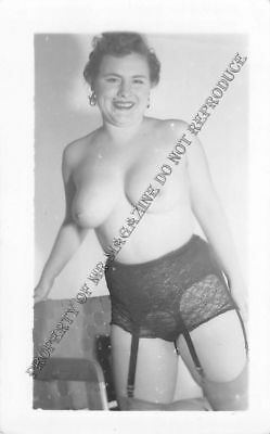 Adult Vintage B&W Photo 2.5x4 Sexy Chubby Lesbian Undressing Strip Tease 184HR