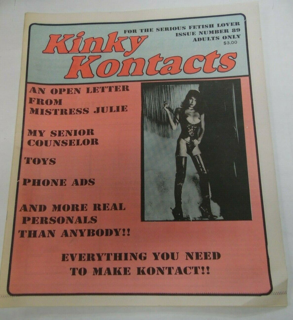 Kinky Kontacts Newspaper Mistress Julie #89 1990's 120719lm-ep