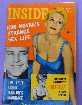 Inside Digest Kim Novak/ Brigitte Bardot January 1958 021513lm-epa
