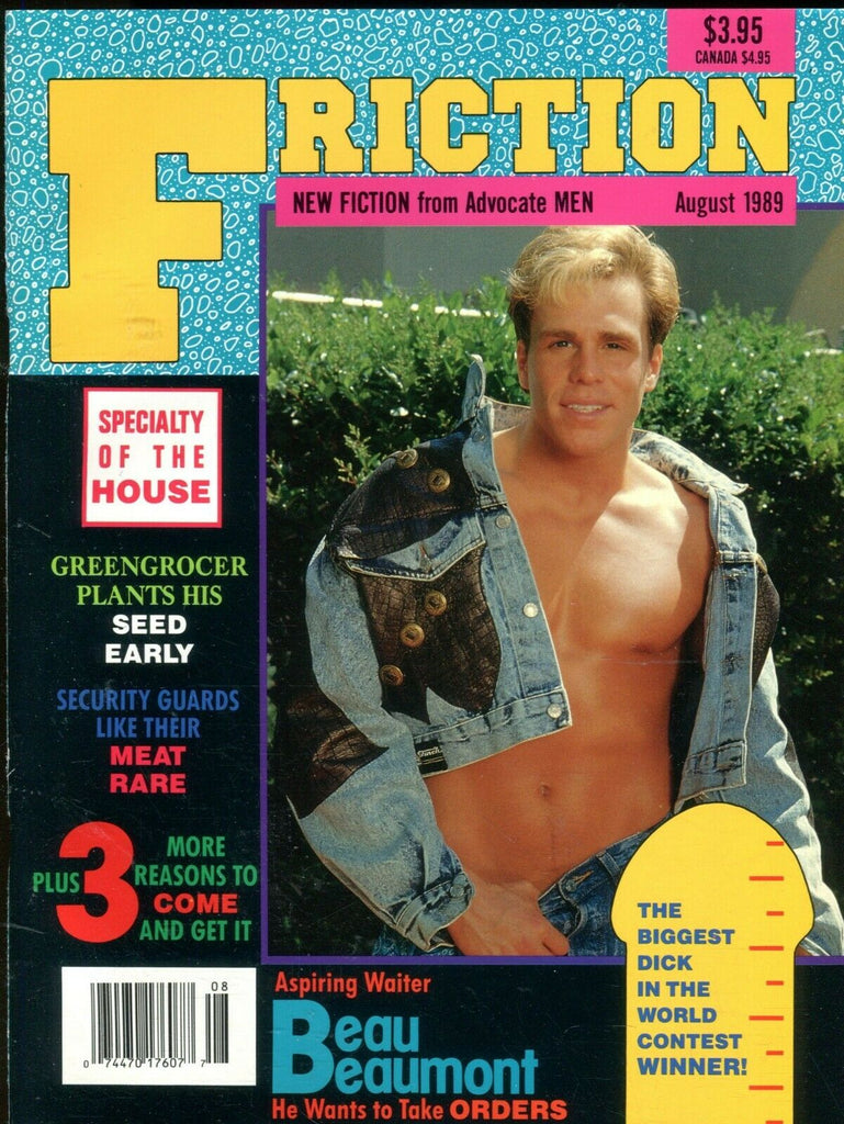 Friction Gay Magazine Beau Beaumont August 1989 090719lm-ep
