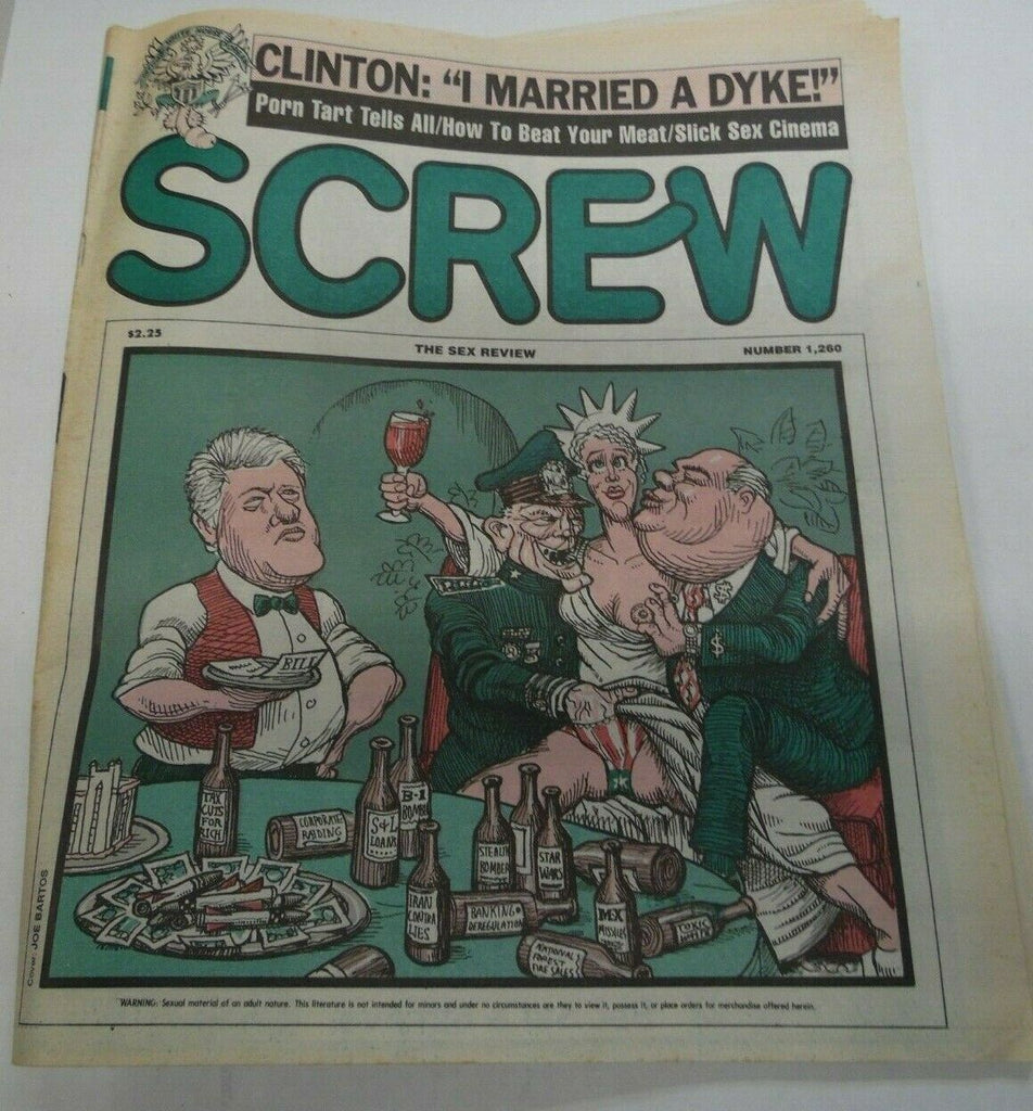 Screw Newspaper Clinton: "I Married A Dyke! "#1260 April 26, 1996 122419lm-ep