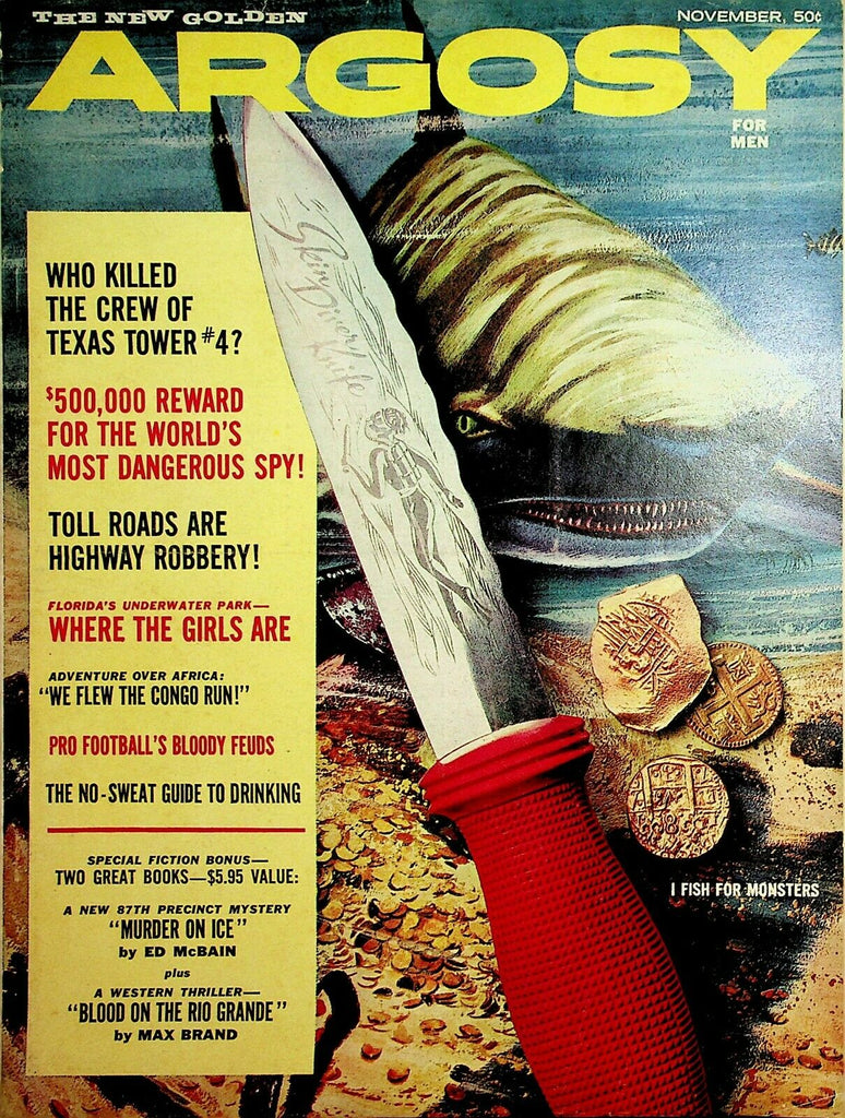 Argosy Magazine I Fish For Monsters November 1961 080420lm-ep