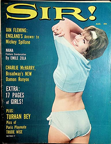 Sir! Men's Magazine August Playmate Virginia Gordon August 1963