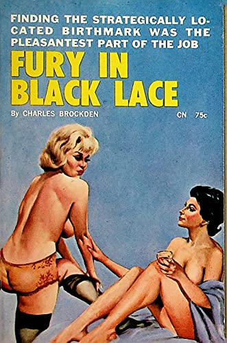 Fury In Black Lace Adult Novel by Charles Brockden 1965 Nite Lite Books