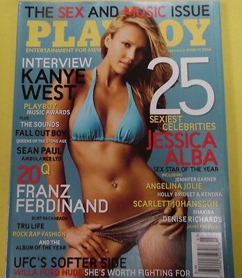 Playboy Magazine Jessica Alba/Sex & Music Issue March 2006 010713lm-epa2