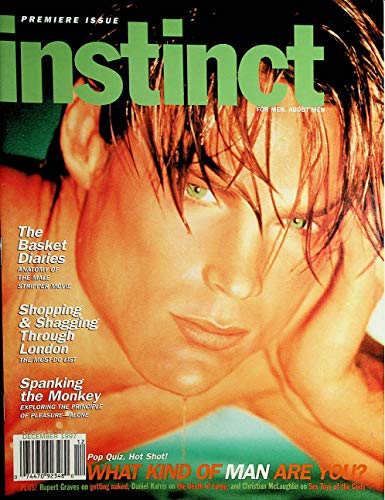 Instinct Gay Magazine Cover Guy David Rohrs December 1997 Premier Issue