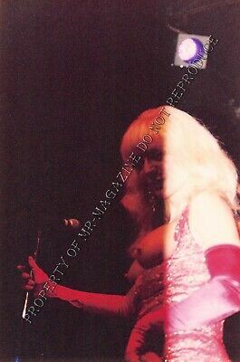 Nina Hartley Candid Original 4x6 Photo 1990s Performing Nude at Live Show 355ig
