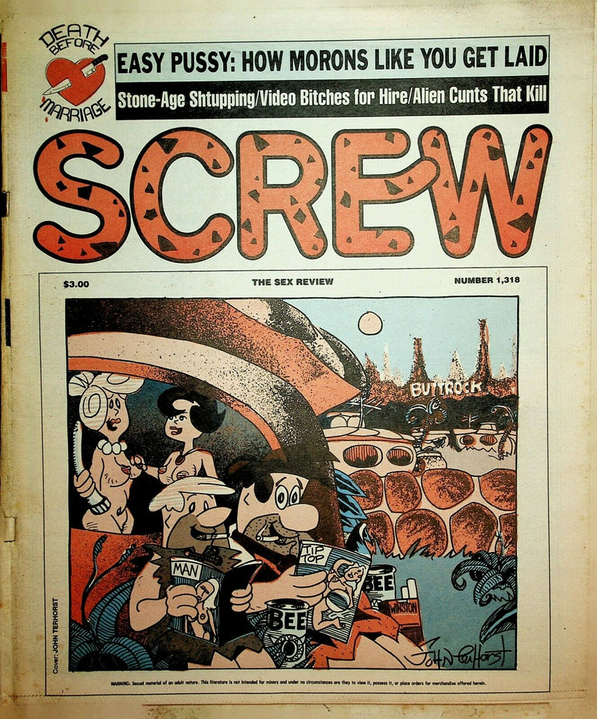 Screw Newspaper Flintstones On Cover #1318 June 6, 1994 022220lm-ep