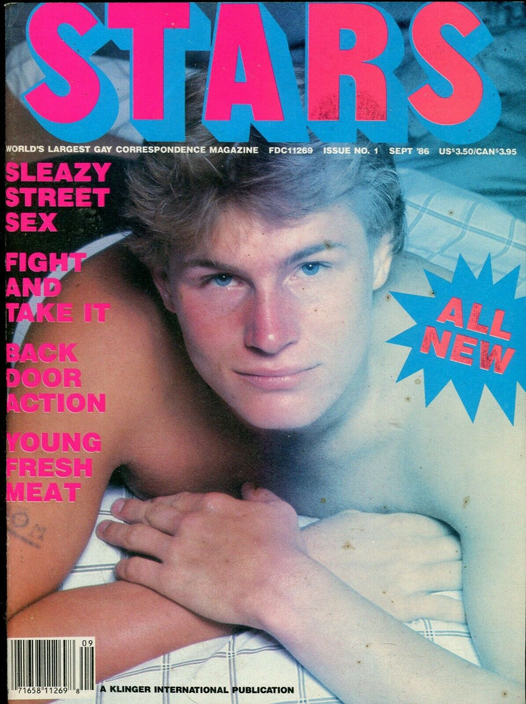 Stars Gay Magazine Cover guy Michael Levesque September 1986 090419lm-ep