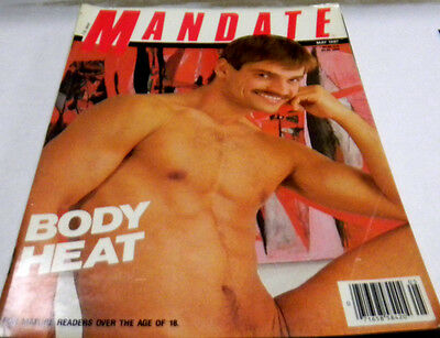 Mandate Gay Adult Magazine "Body Heat" May 1987   011626lmp