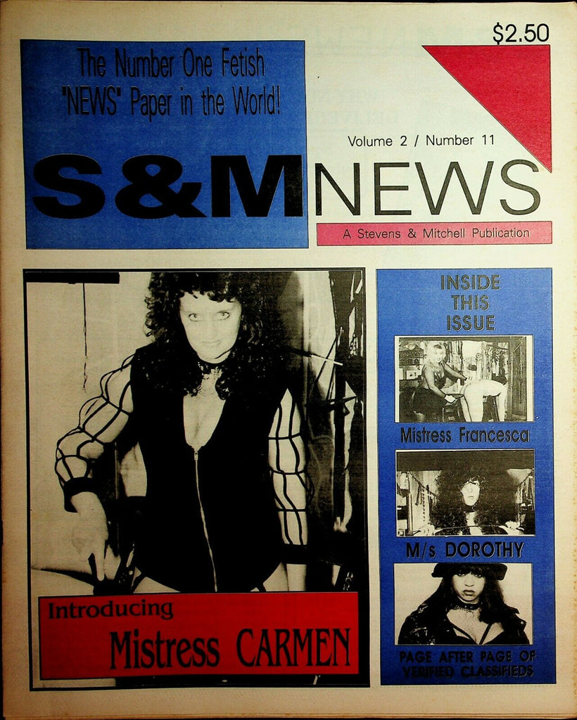 S & M News Newspaper Mistress Carmen vol.2 #11 1994 030320lm-ep