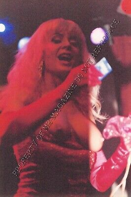 Nina Hartley Candid Original 4x6 Photo 1990s Performing Nude at Live Show 337ig