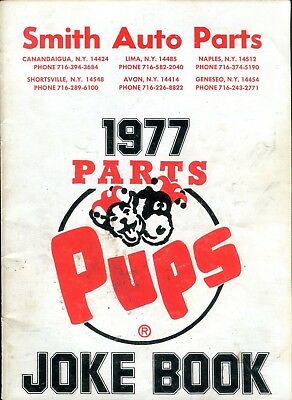 Joke Book 1977 Digest Smith Auto Parts Pups 111918lm-ep