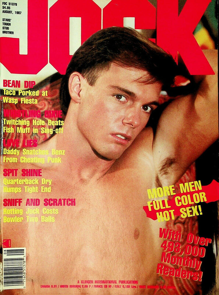 Jock Gay Magazine Cover Guy Eric Radford August 1987   011626lmp