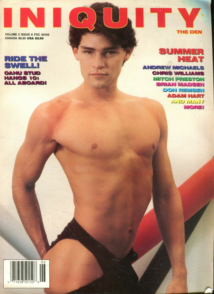 Iniquity Gay Magazine Cover Guy Brian Madsen June 1993 082819lm-ep