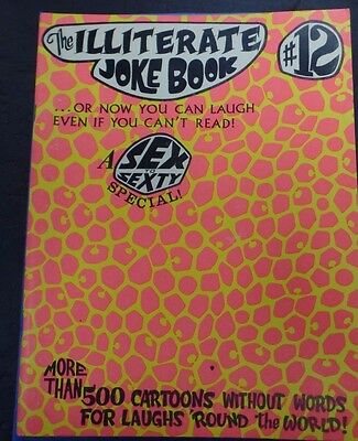 The Illiterate Joke Book Adult Magazine #12 1970 ex 010116lm-ep