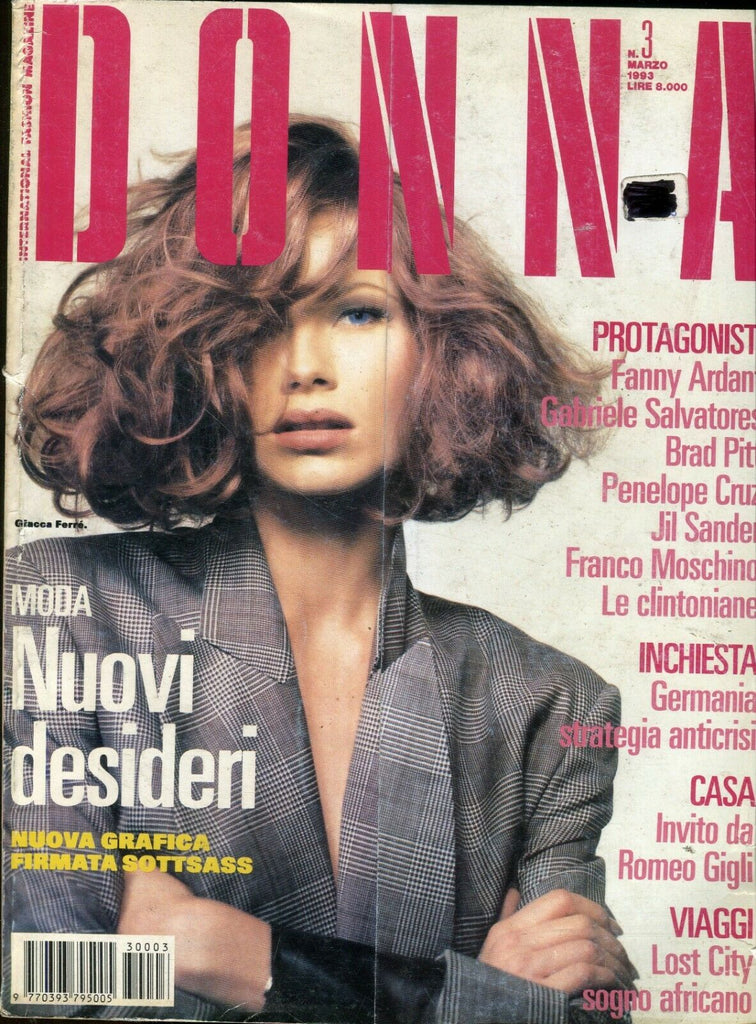 Donna Donna Italian International Brad Pitt/ Penelope Cruz March 1993 092419lm-ep - Used