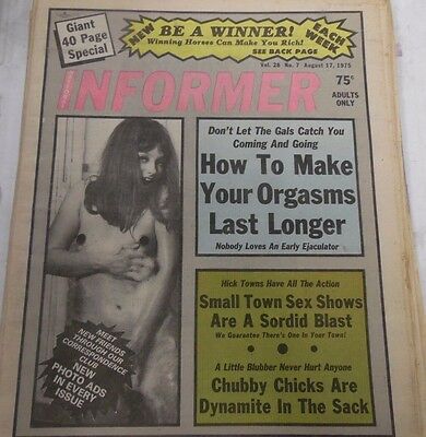 Informer Adult Newspaper Orgasms Last Longer August 17, 1975 011213lm-epa