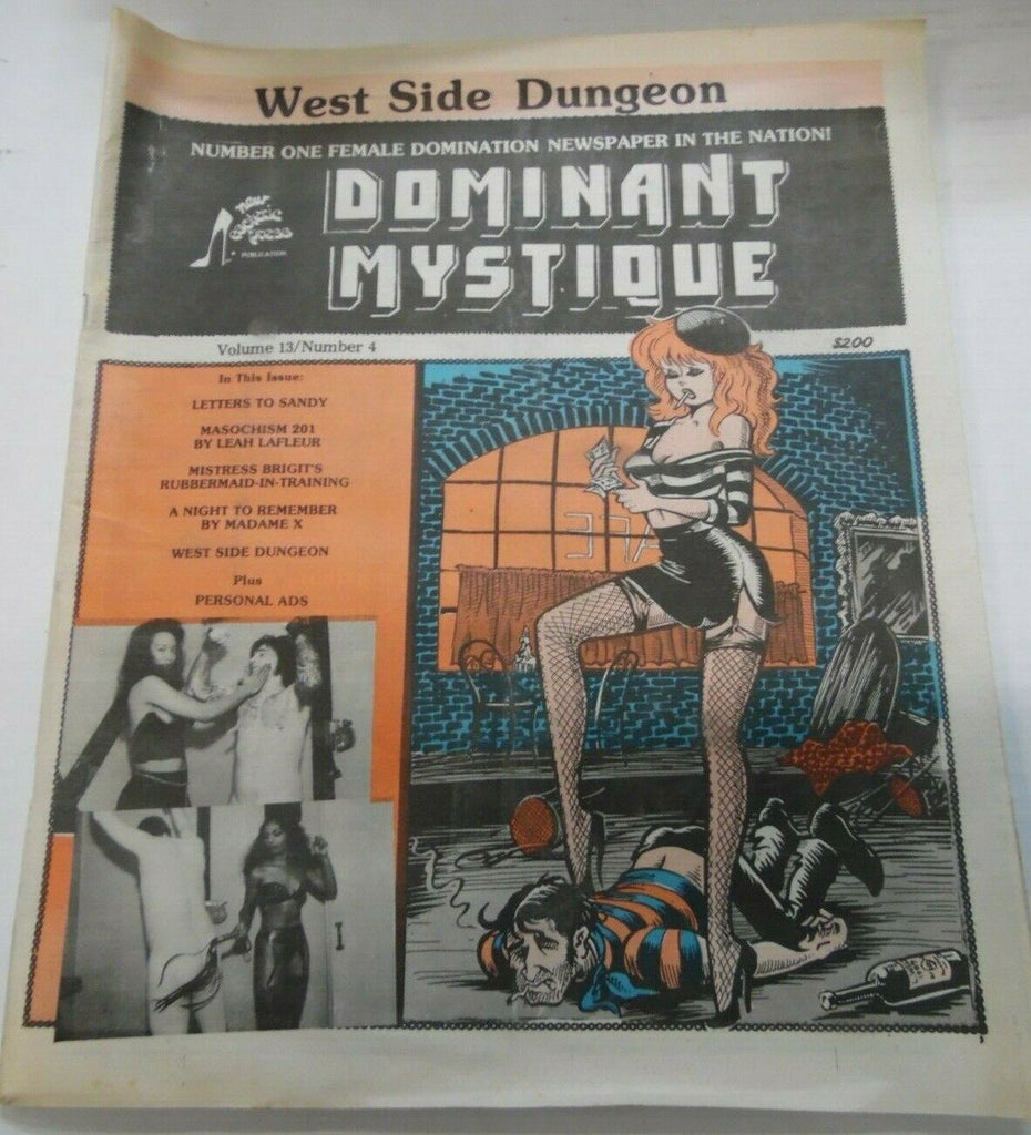 Dominant Mystique Newspaper West Side Dungeon vol.13 #4 1992 013020lm-ep