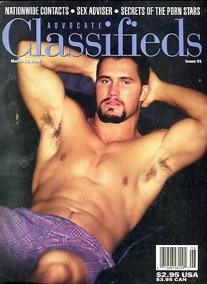 Advocate Classifieds Gay Magazine Cover Guy Chad March 1996 020318lm-ep