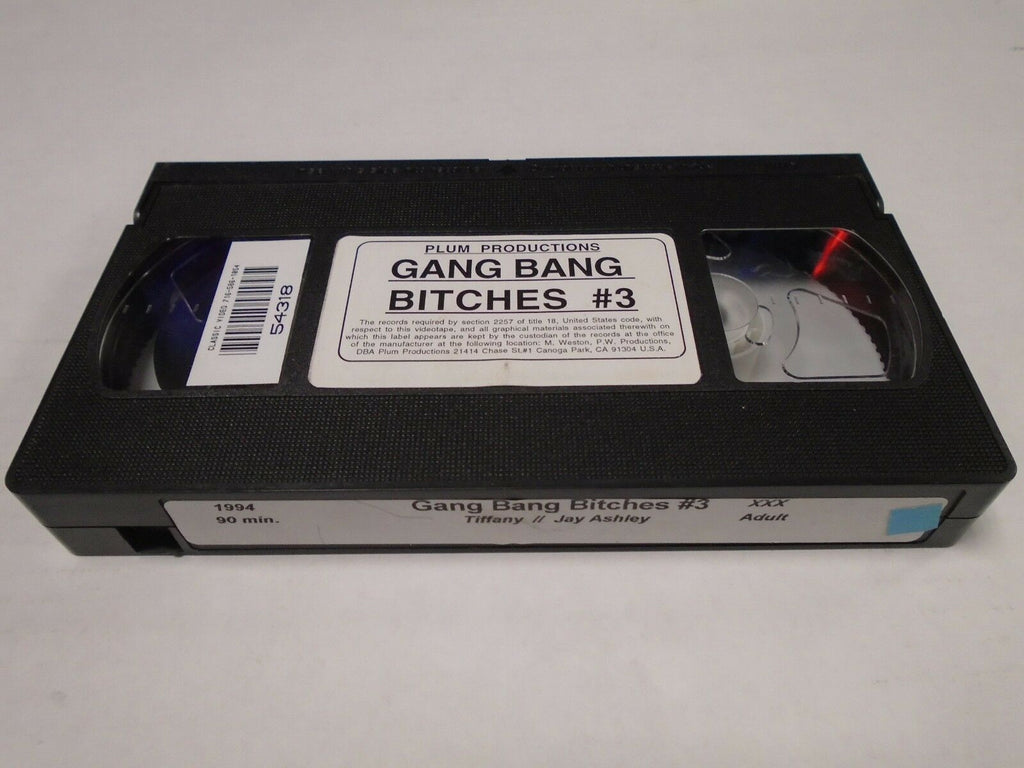 Gang Bang Bitches #3 Tiffany Jay Ashley 1994 90mins Adult VHS 012419AMP3