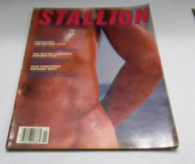Stallion Gay Adult Magazine Richard West November 1982 vg 040714lm-ep