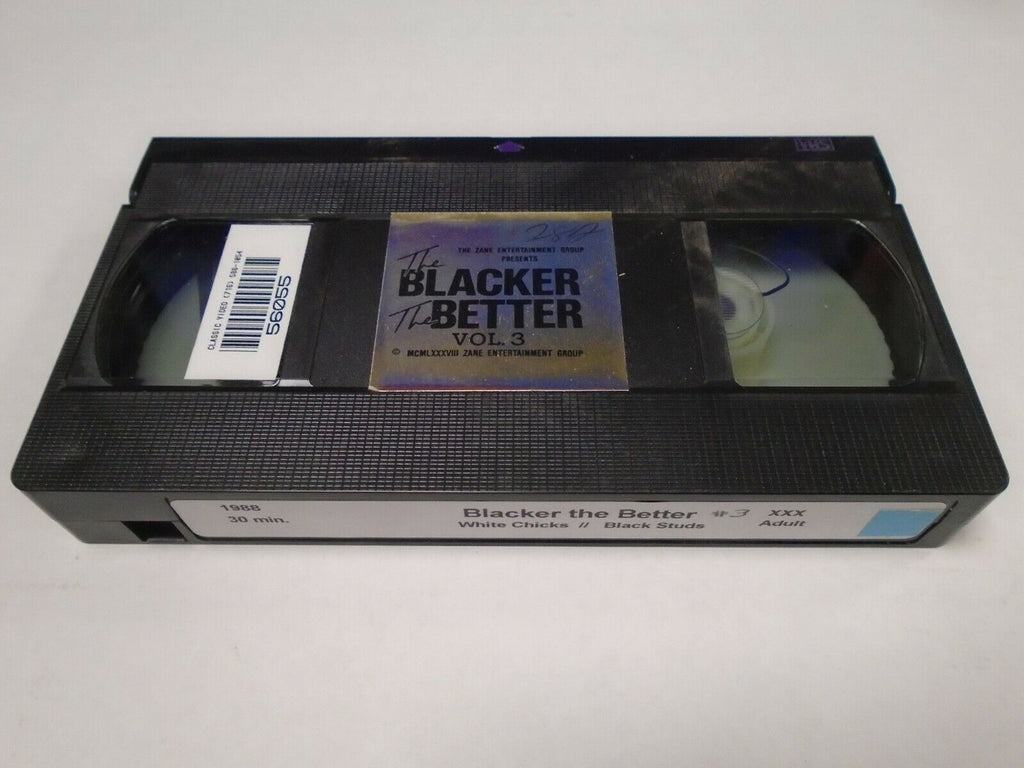 The Blacker The Better Vol 3 White Chicks Black Studs 1988 Adult VHS 022019AMP2