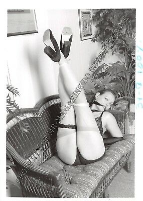 Adult Vintage B&W Photo 5x7 Bondage Beautiful Brunette Bound & Dominated 87HO