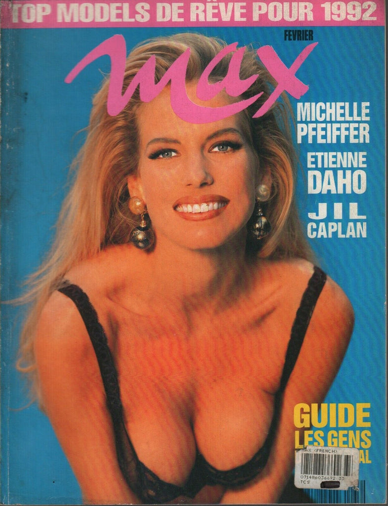 Max Max French Magazine Fevrier 1992 Michelle Pfeiffer Etienne Daho 092519AME - Used