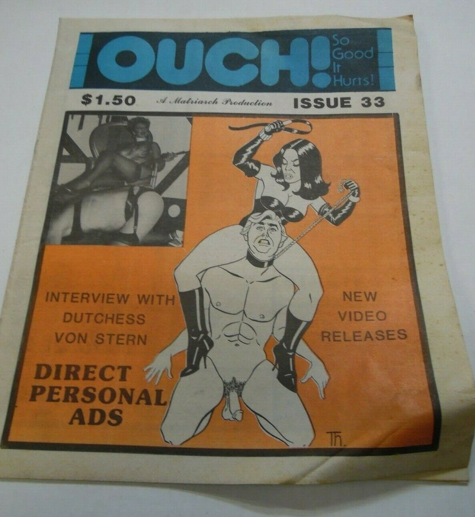 Ouch Fetish Newspaper Dutchess Von Stern #33 1985 012920lm-ep2